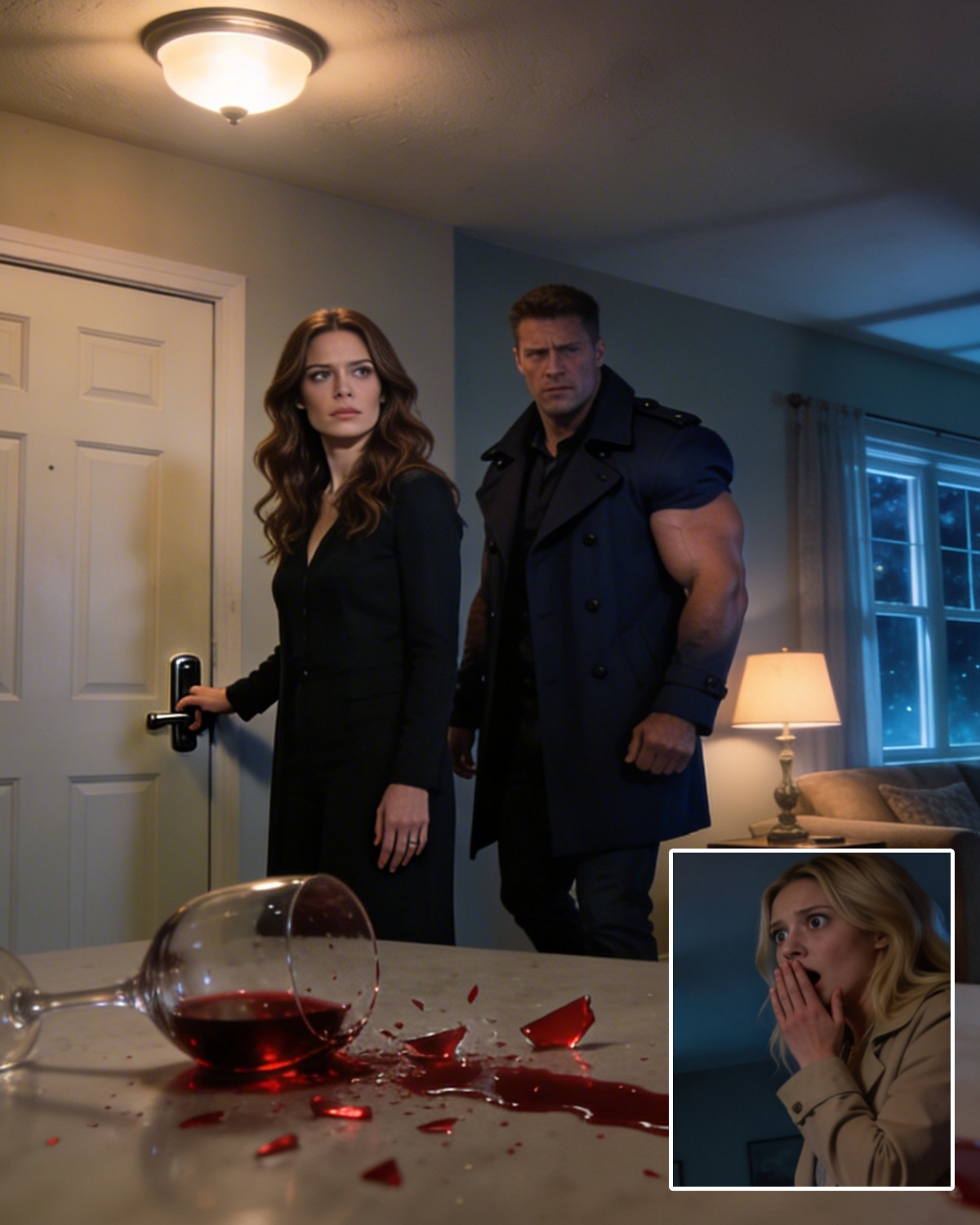 Thursday dinner went cold… then my husband walked in with “honesty” on his arm. I didn’t yell. I just opened the door when the bell rang—my guest arrived. One look at him and his mistress went ghost-white, dropped her wine, and whispered, “Husband…?” | HO