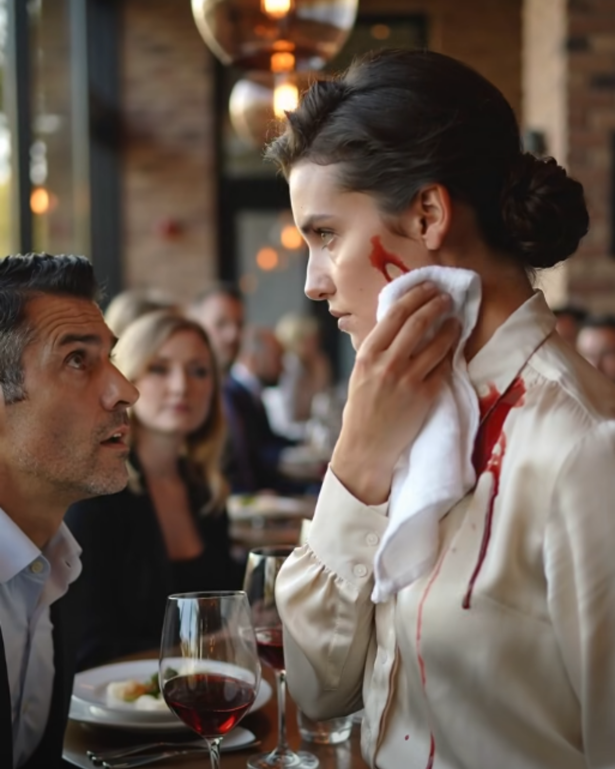 s – Young Waitress Threw Wine On Me, Proclaiming The OWNER Was Her Husband — I Called Him and…