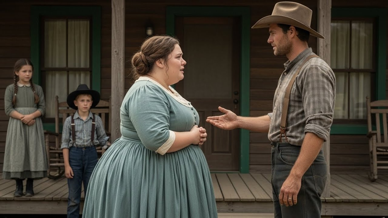 “I can’t give you children,” the curvy woman whispered, her heart breaking. The cowboy looked at her quietly, then said, “Then choose the ones I already have.” What happened next changed everything…| HO