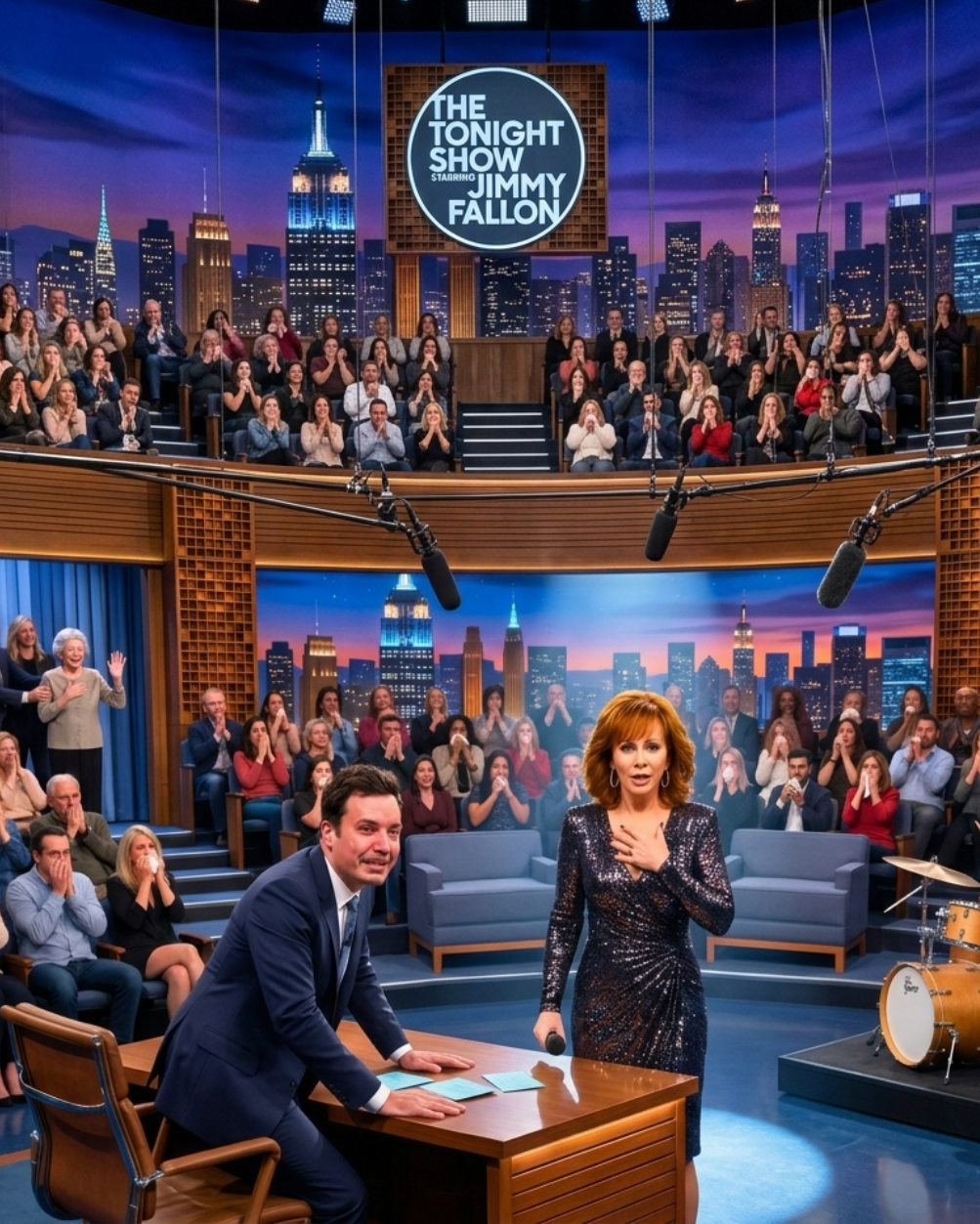 Reba McEntire was singing “The Greatest Man I Never Knew” on The Tonight Show when a soft voice from the back of the studio joined in. She stopped mid-song, tears falling.| HO!!!!