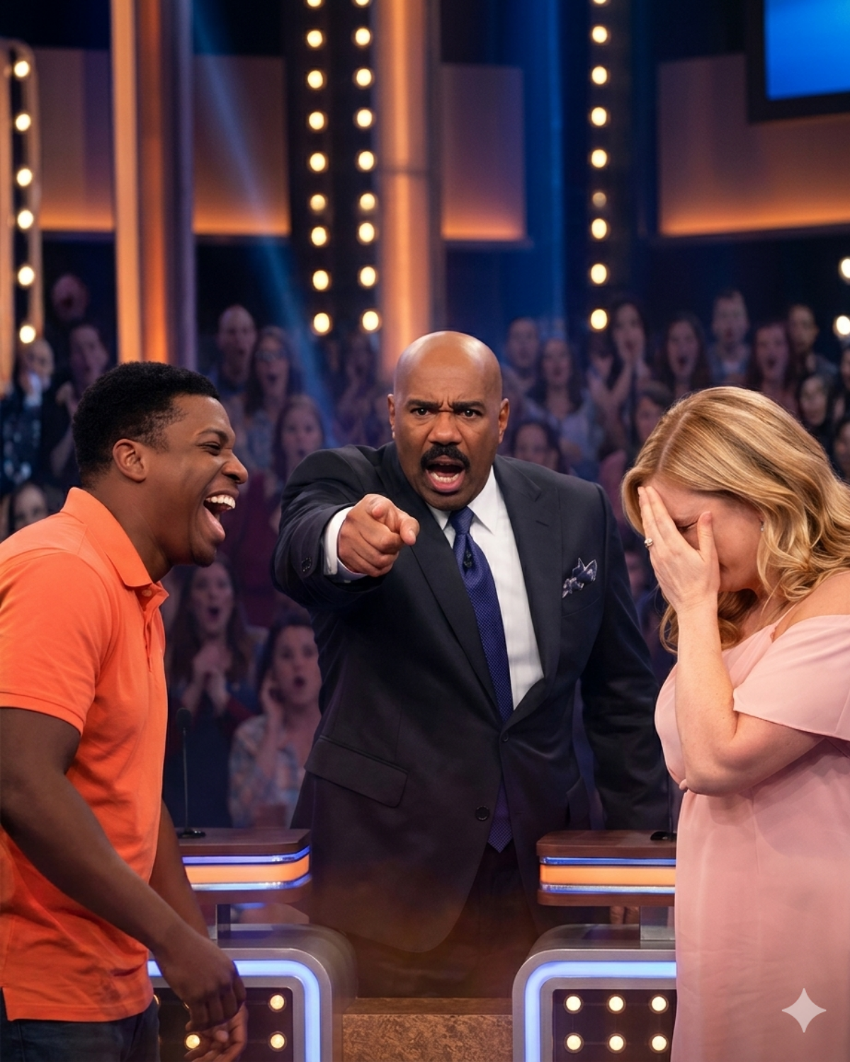 On Family Feud, a wife bravely shared that being ignored by the man she loves causes her the most pain.Her husband laughed out loud at her words… until Steve Harvey stopped the game and quietly said, “That’s not a joke.” | HO!!!! 