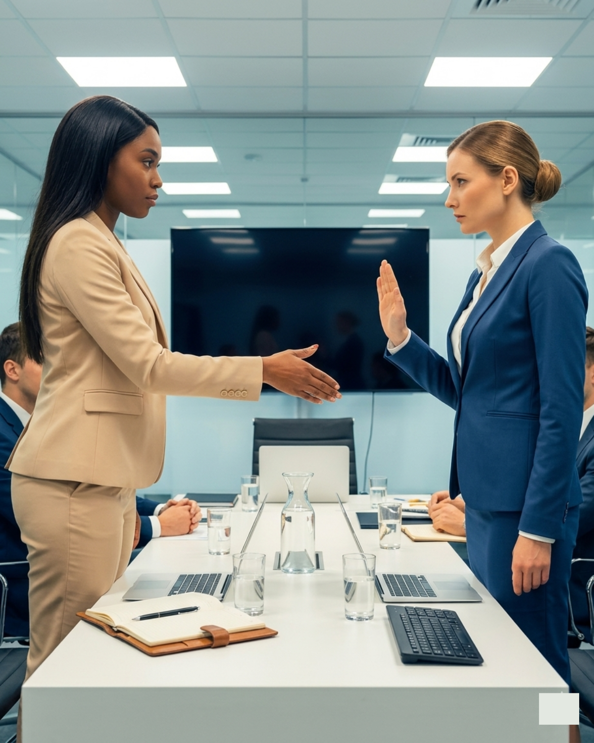 She smiled politely and refused to shake the Black CEO’s hand in front of everyone. The room laughed… until the next morning, when $2.4 billion quietly disappeared overnight. | HO