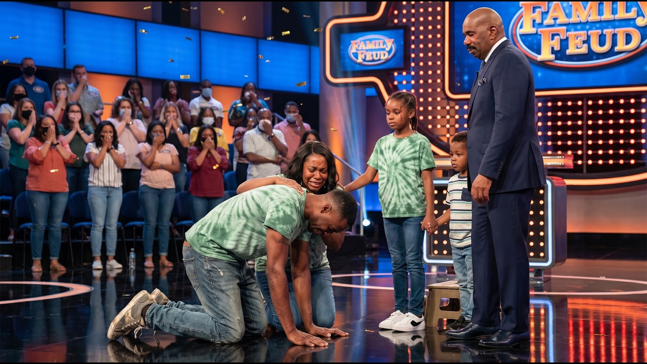 Homeless man walked into Family Feud with his three kids — Steve Harvey made the crew CRY… | HO!!!!