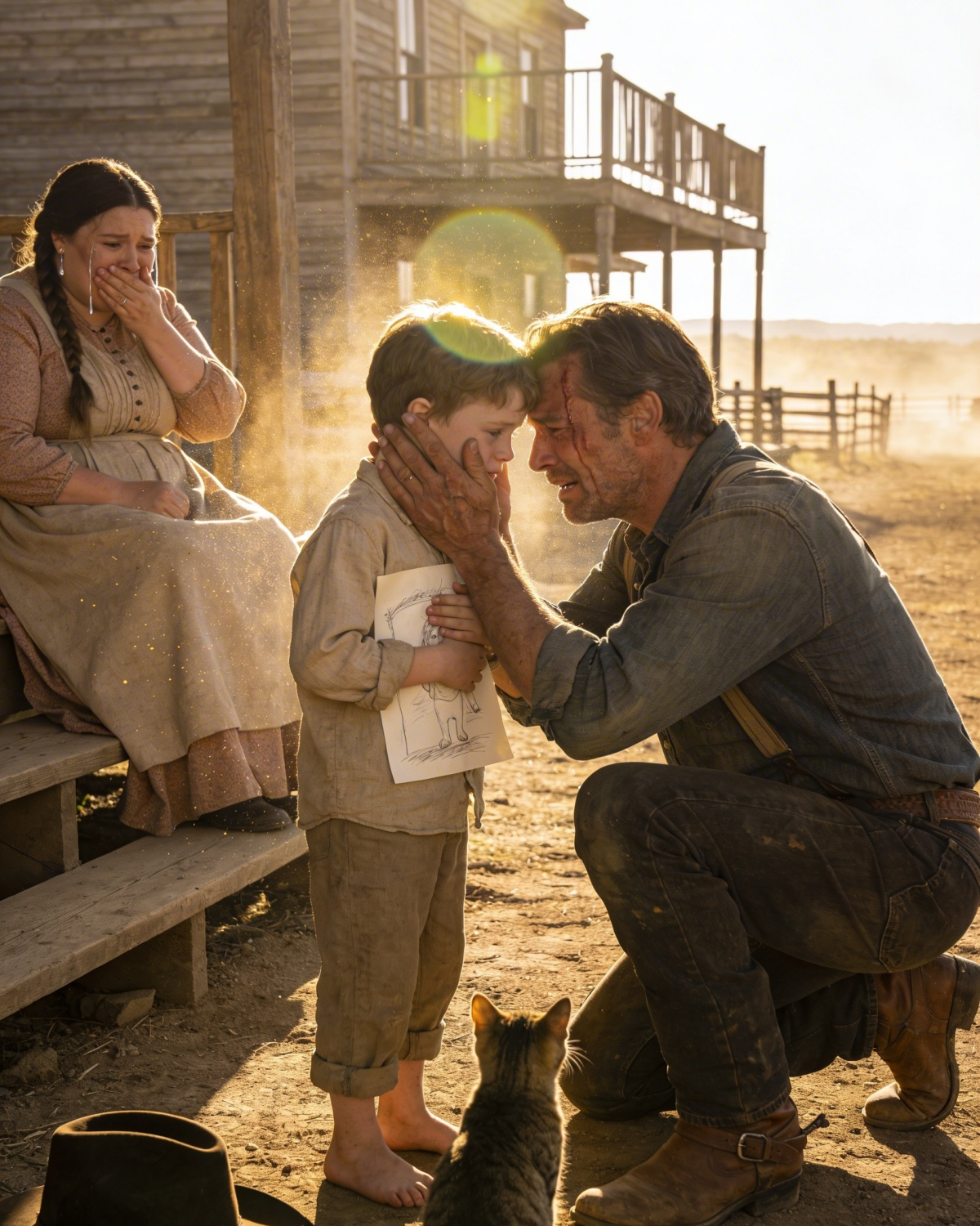 Can You Talk to a Child Who Has Never Answered? The Cowboy Begged—And the Obese Woman Stayed Until He | HO