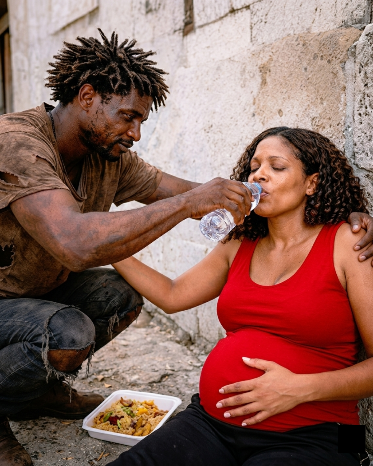 A POOR BEGGAR HELPED A PREGNANT WOMAN NOT KNOWING SHE WAS THE WIFE OF A BILLIONAIRE. | HO