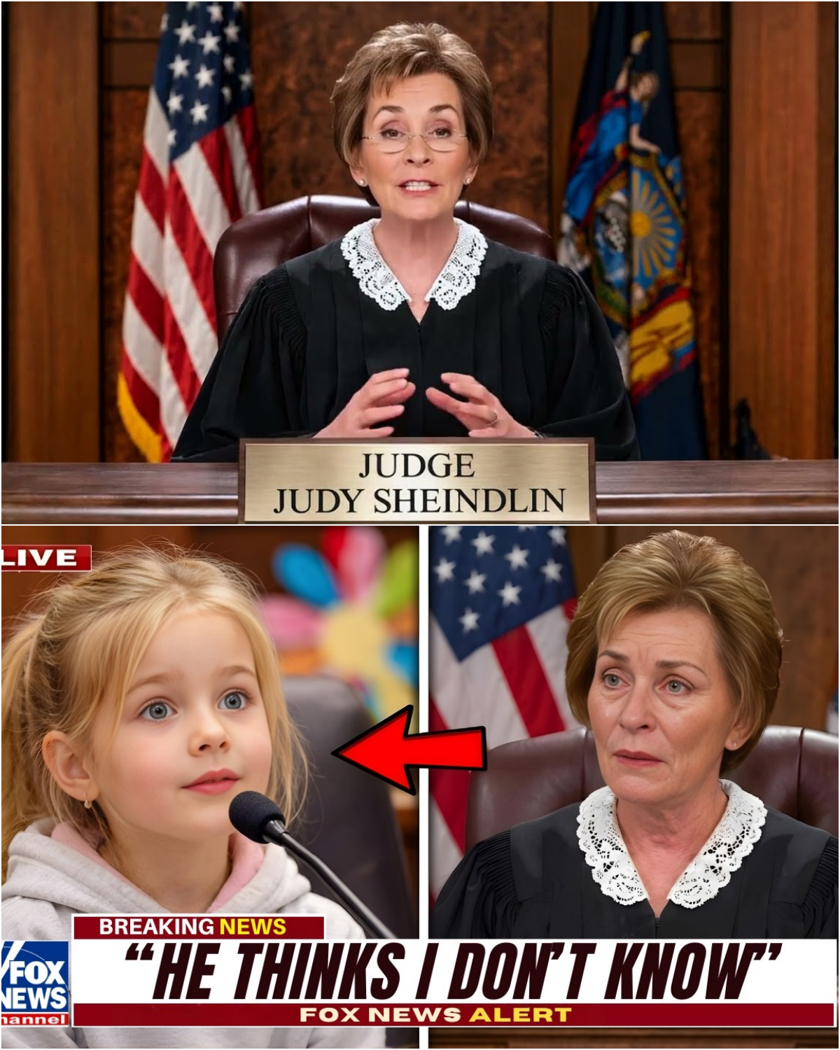 “My daddy cries every night.”  That little girl’s four words stopped Judge Judy cold. | HO