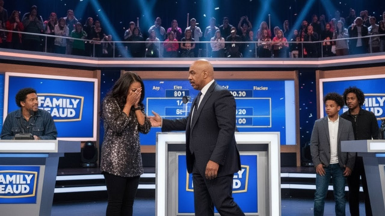 Steve Harvey asked a simple Family Feud question: “Name something a person might do every day to stay strong.” A single mom’s quiet answer stopped the entire show. | HO!!!!