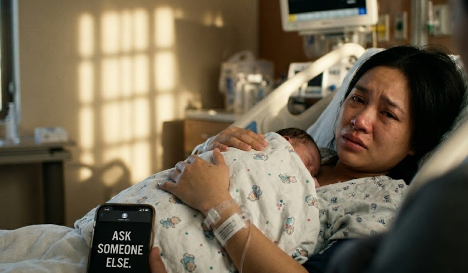 I woke to the sterile smell of antiseptic and the steady beep of the monitors, my body still tingling from anesthesia. My new daughter, Emma, lay on my chest, tiny fingers curling around mine as if she already knew the world could be harsh. I marveled at her, at how fragile and perfect she was, and for a moment, I forgot everything else.