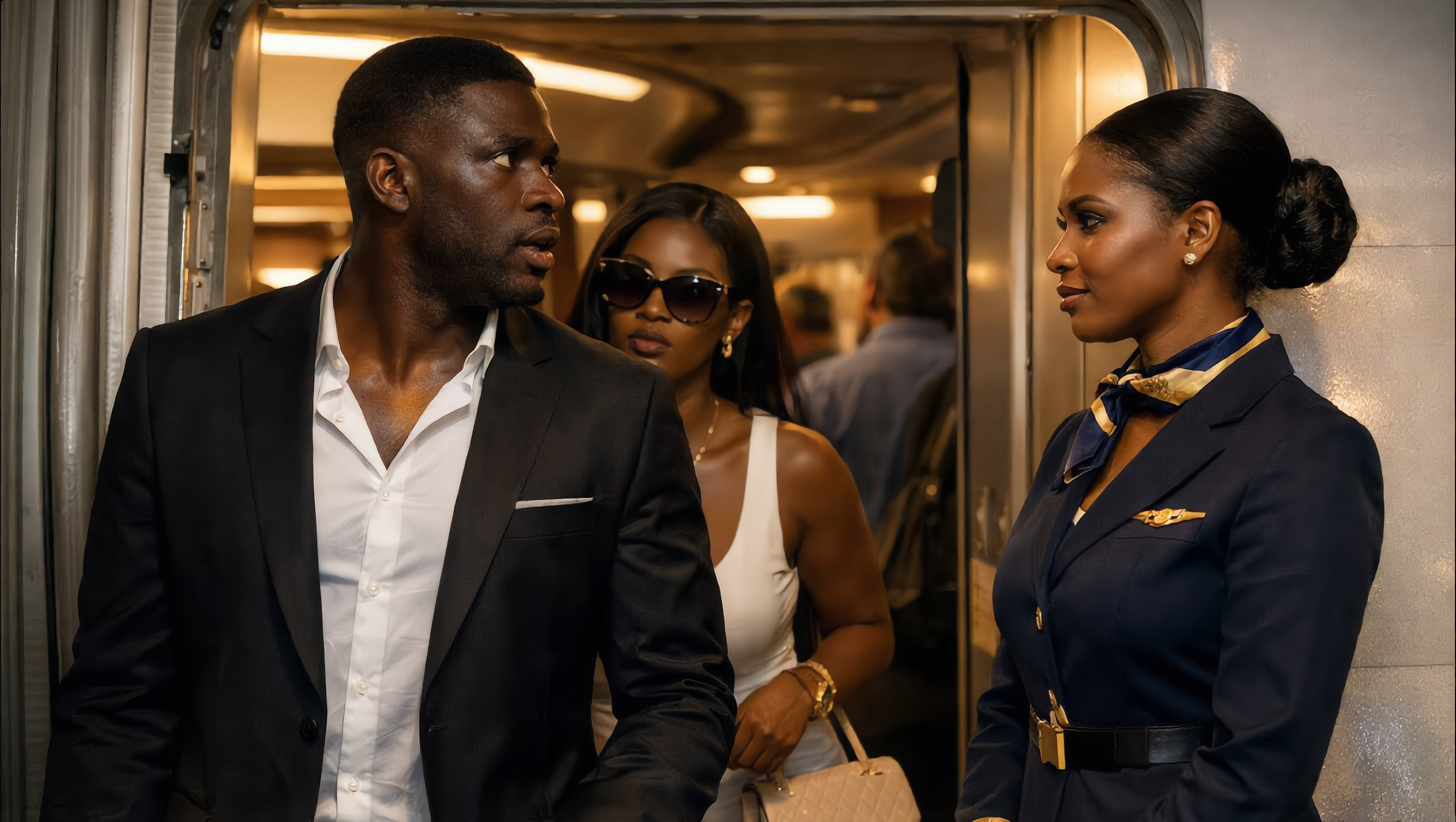 Just boarded my flight when the attendant smiled and said, “Welcome on board, Mr. and Mrs.” My husband froze beside me. Before he could speak, she looked him straight in the eyes and added calmly, “I’m his wife.”| HO