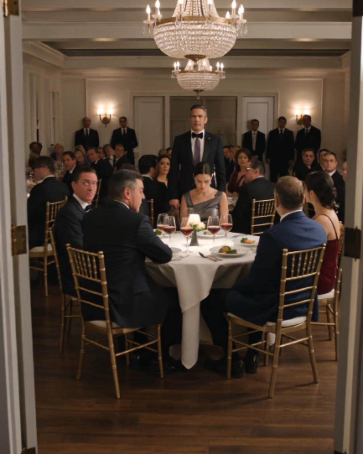s – My father kicked me out at his retirement dinner. But when my husband stood up, he changed everything.