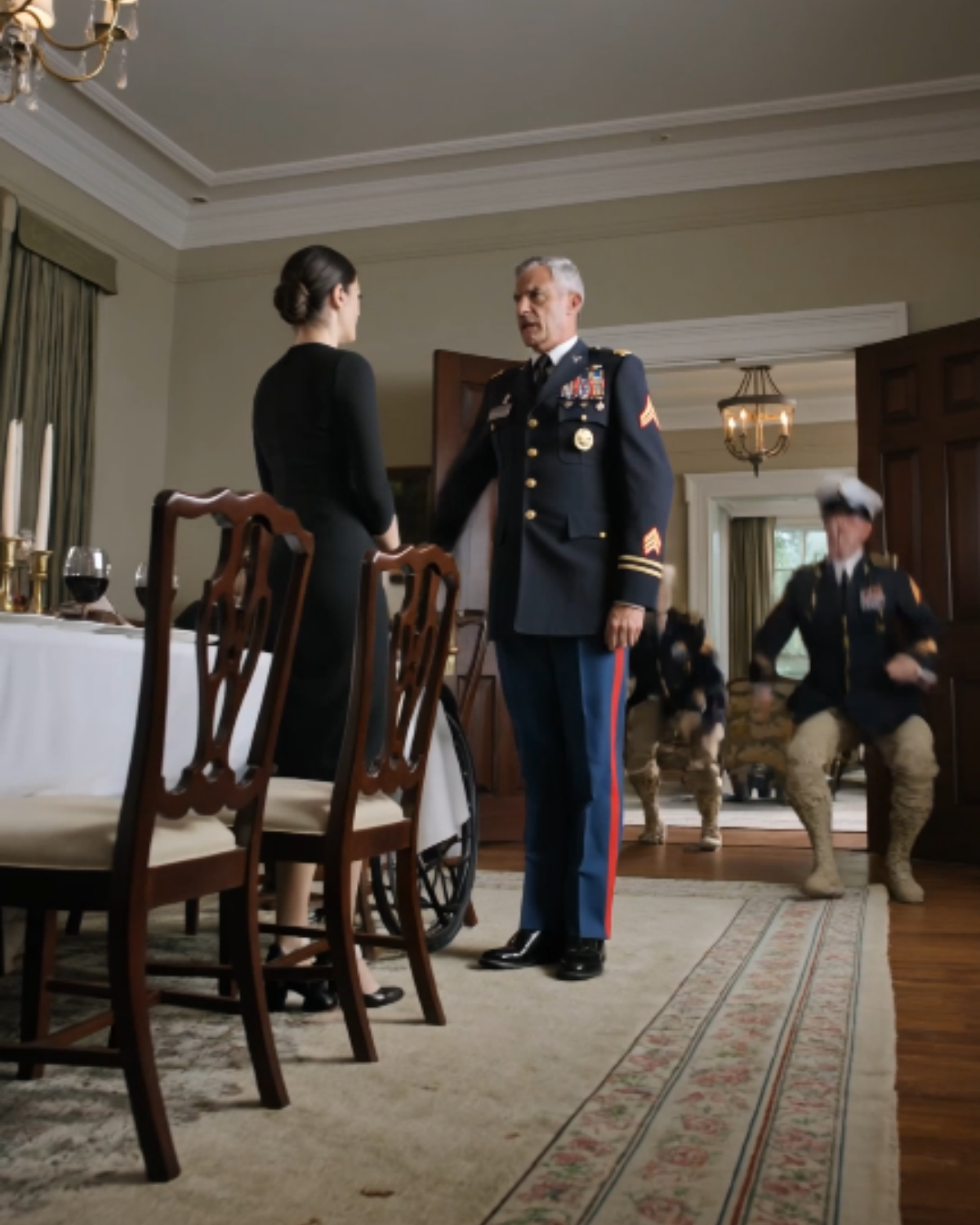 s – My brother arrested me at family dinner. Then his captain saluted me: “General, we’re here.”