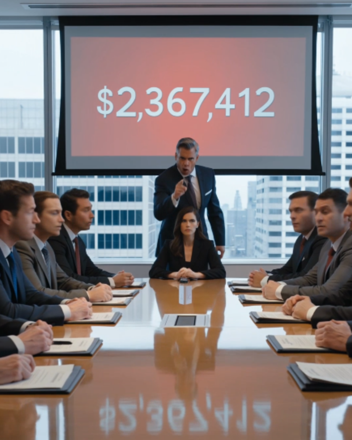 s – The CEO stormed into our meeting and accused my 12-person team of stealing $2.3 million. Then he pointed his finger straight at me.