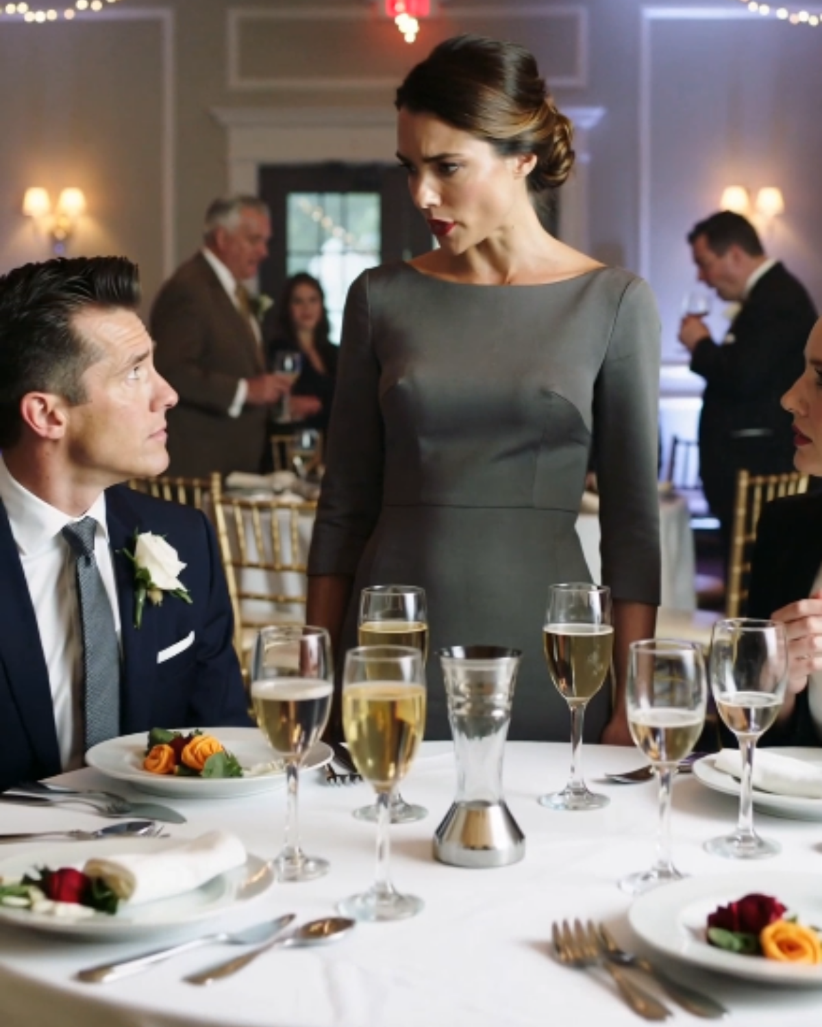 s – My Sister’s Boss Ignored Me at Her Wedding—Until I Said One Sentence That Made Him Freeze Mid-Toast