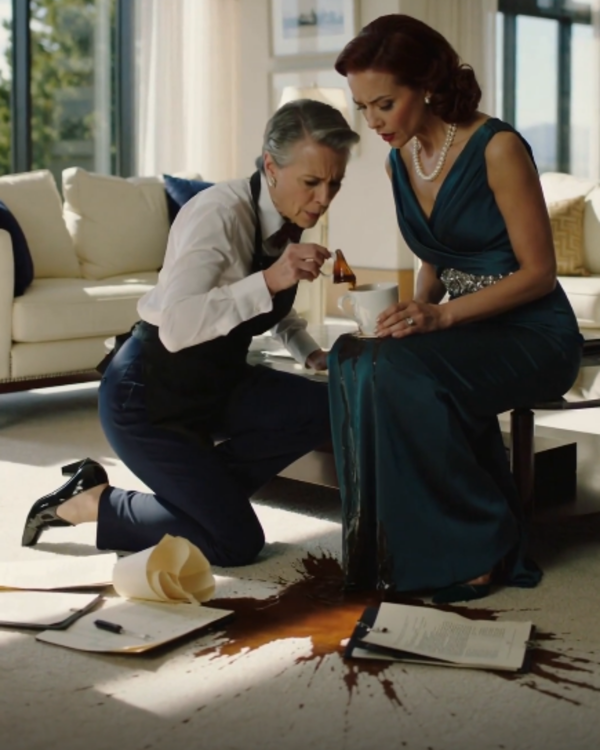 s –  My DIL Gave Me Coffee Before The Meeting. The Maid Spilled It On Purpose. It Saved My Life… 