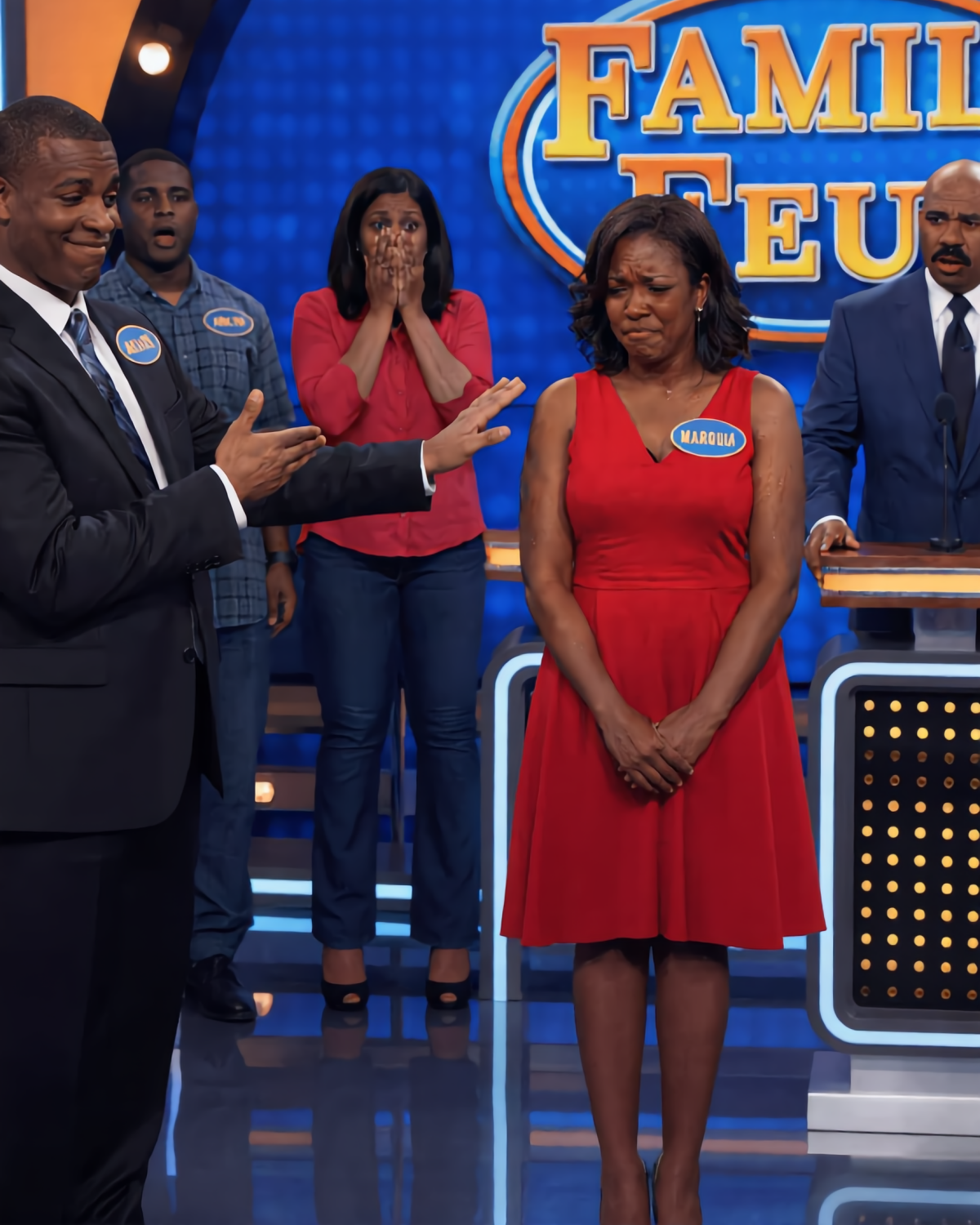 Husband Treats Wife Like A Maid On Family Feud! Steve Harvey’s Reaction Shocked Millions Of People | HO!!!!