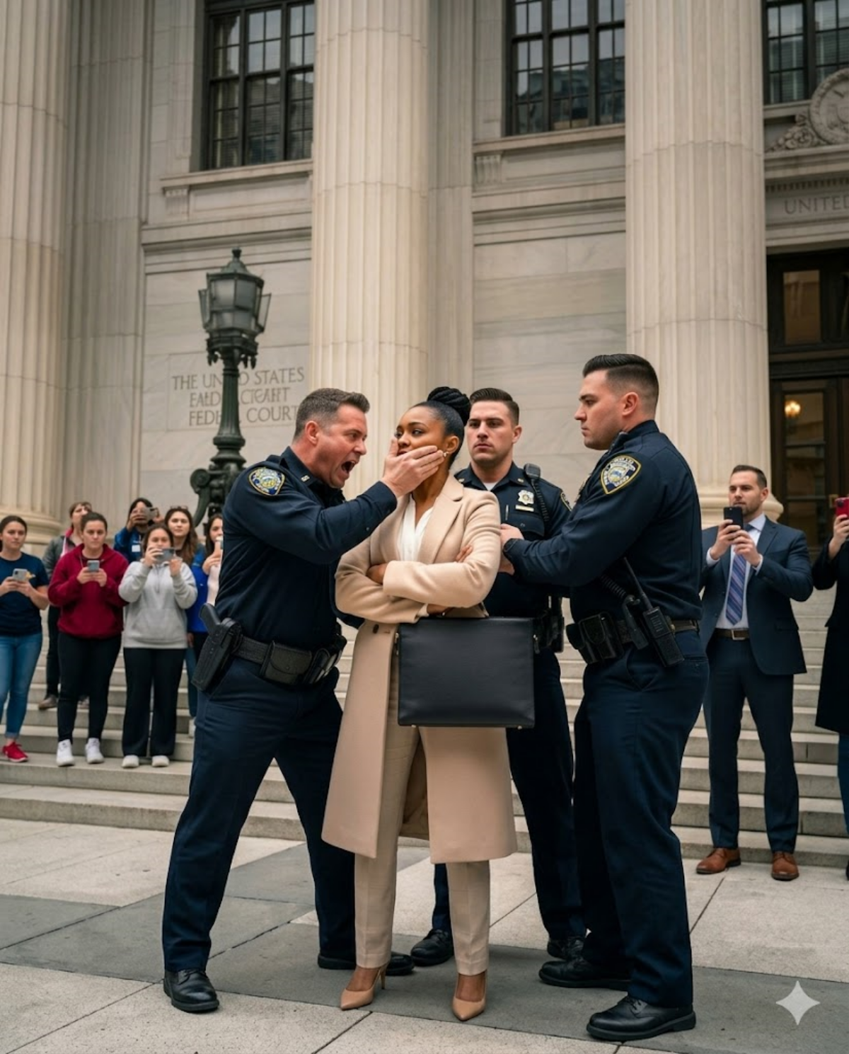 S – He slapped a Black woman in court… and within seconds, she walked into a seat that terrified him.
