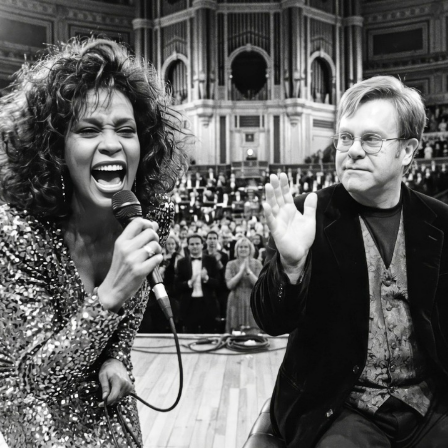 Elton John Bet Whitney Houston She Couldn’t Carry His Song — She Sang 4 Words and He STOPPED Playing | HO!!!!