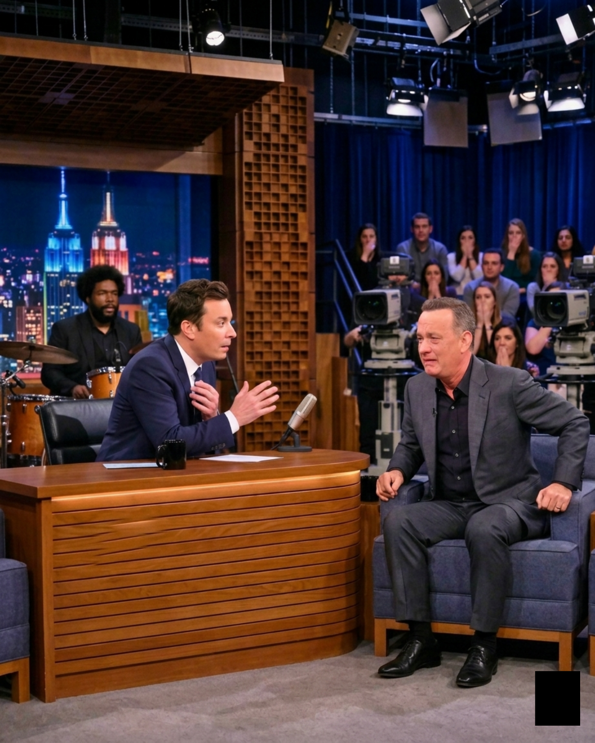 He asked Jimmy to turn the cameras off.  They didn’t.  And then Tom Hanks forgot he was on a talk show — and just became a dad.  | HO!!!!