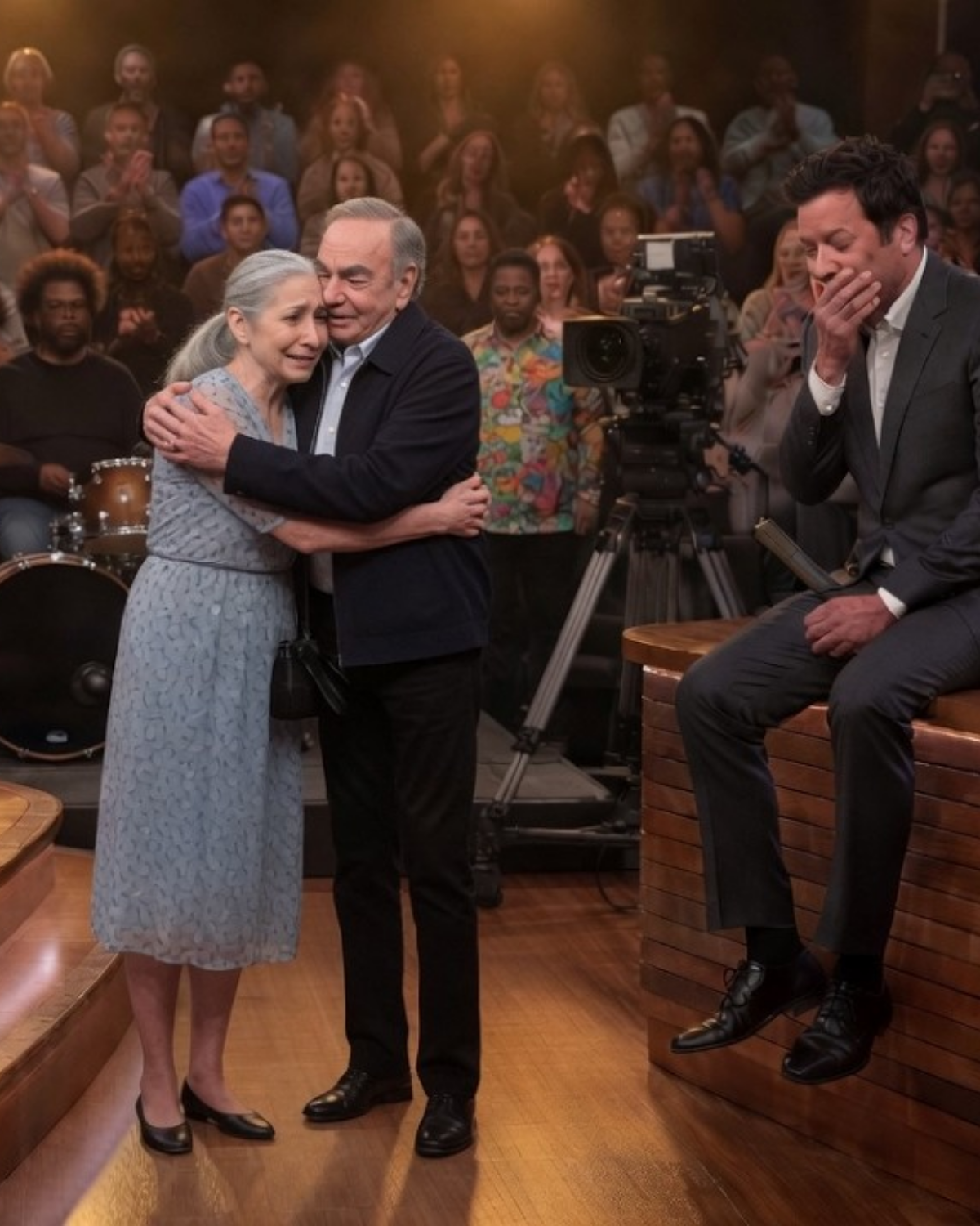 Jimmy Fallon STUNNED When Neil Diamond Suddenly Walks Off Stage After Hearing This Voice | HO!!!!