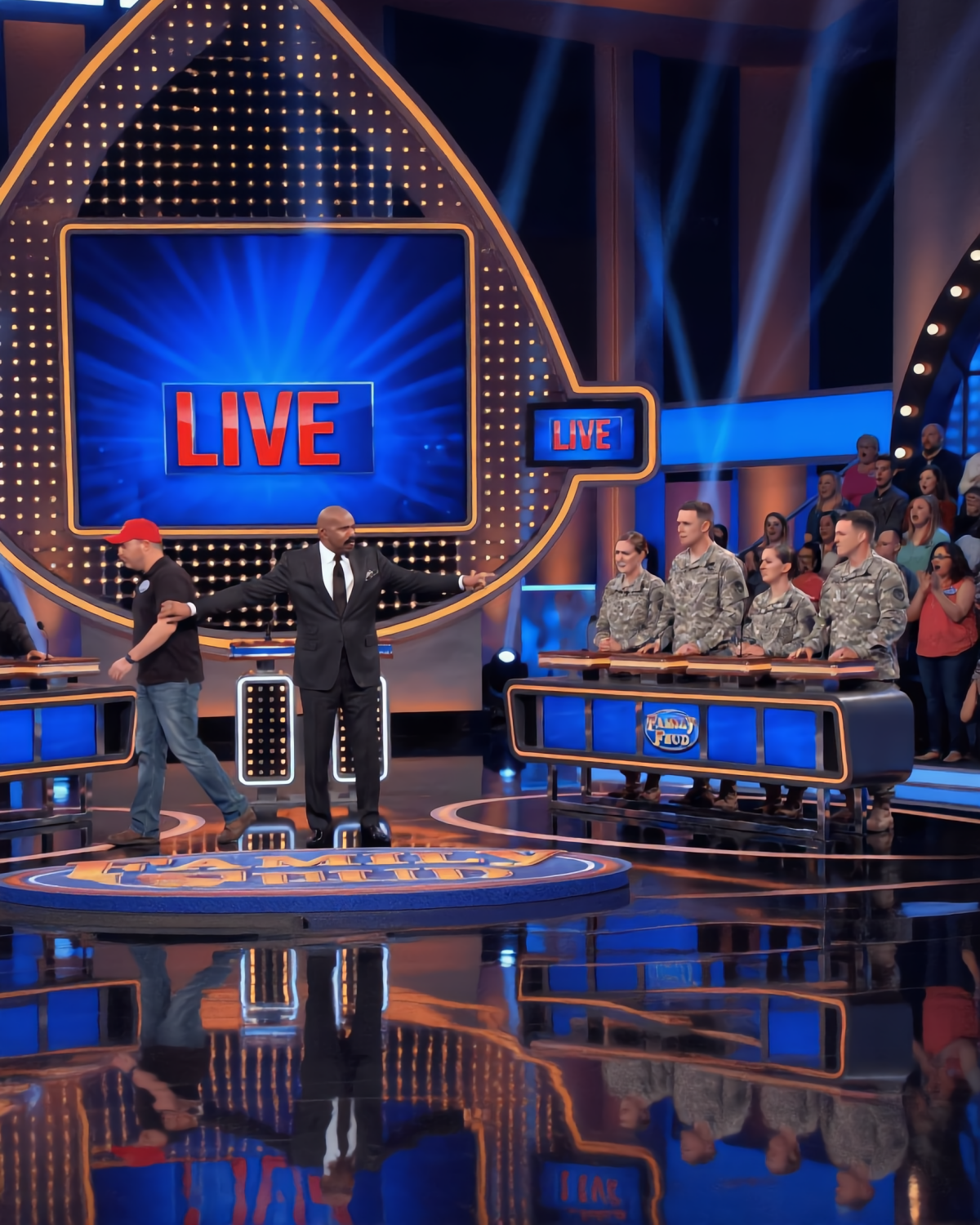 Steve Harvey KICKS Out Racist Contestant Who Insulted Military Family LIVE! | HO!!!!