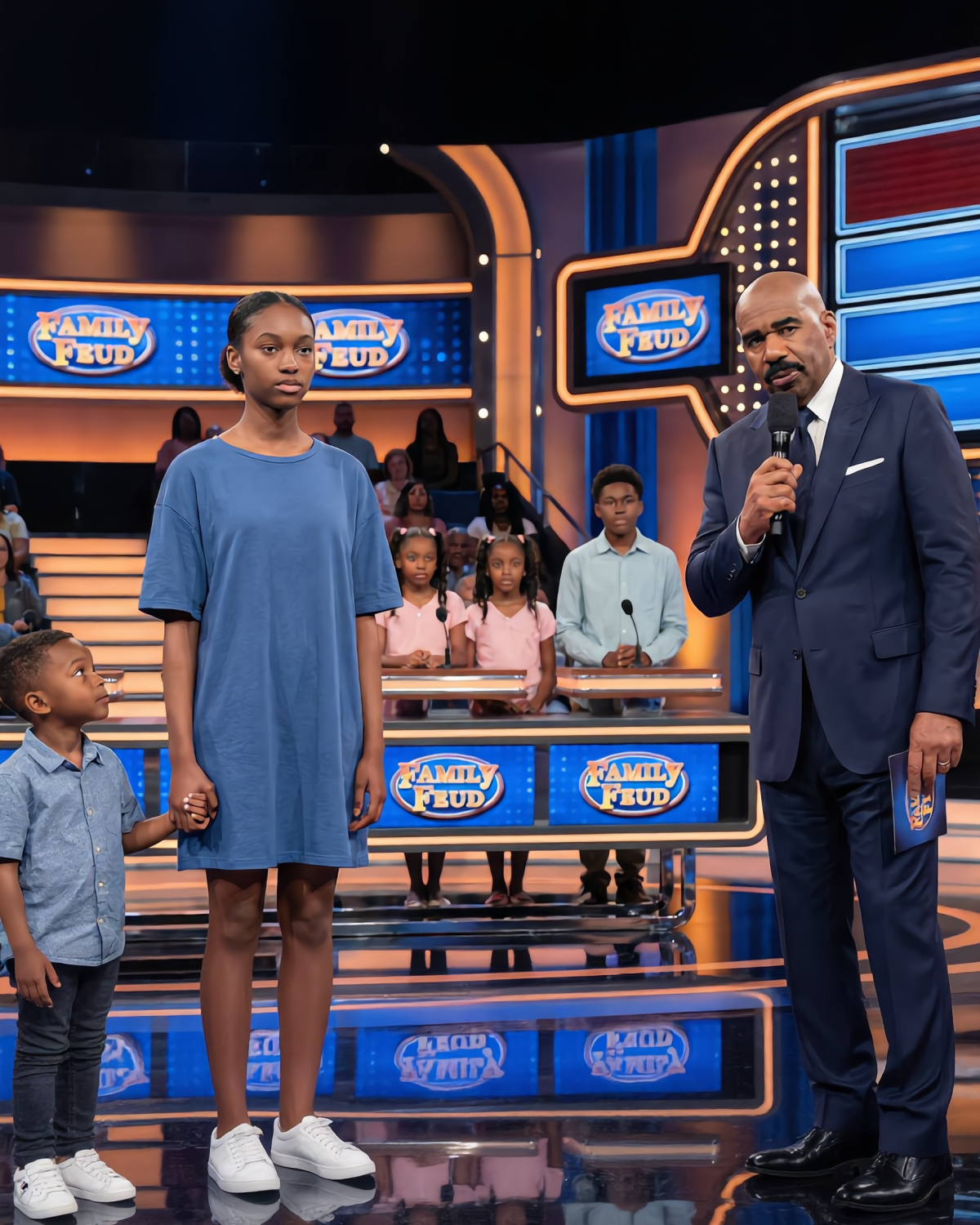 She raised her siblings for 3 years. No parents. No backup. Just a 14-year-old girl pretending to be fine. Then she walked onto Steve Harvey’s show… and the truth came out live on TV. | HO!!!!