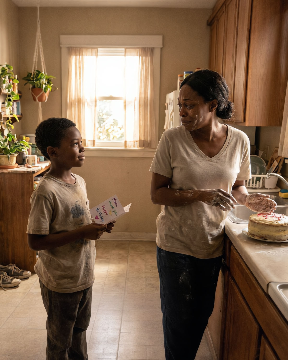 Her Son Wore The Same Shoes For 3 Years. On His Birthday, He Told Her 6 Words That Broke Her.| HO