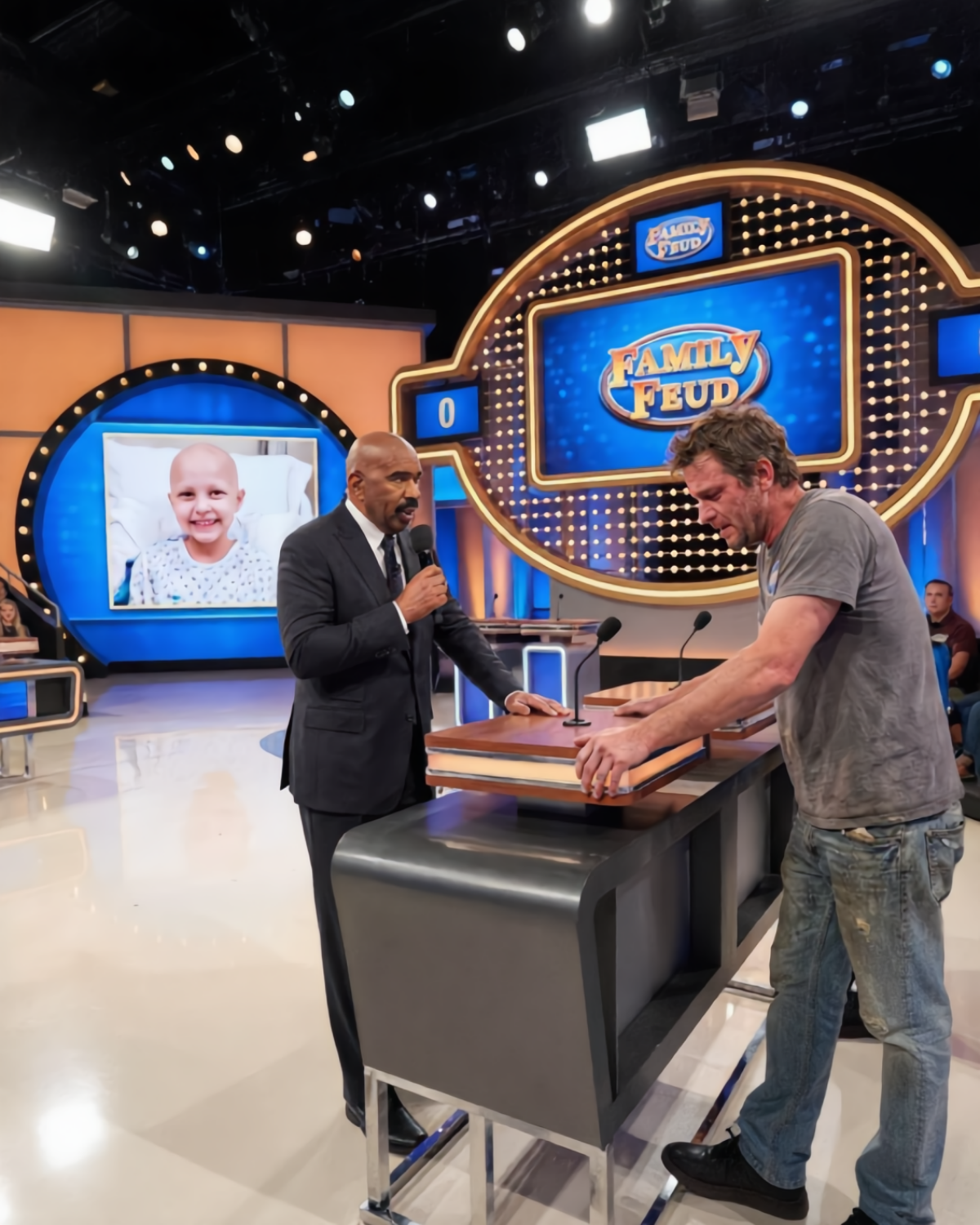 A dad sold his truck. He went on Family Feud to pay for his daughter’s cancer treatment.  –  His reason made host WEEP on stage | HO!!!!