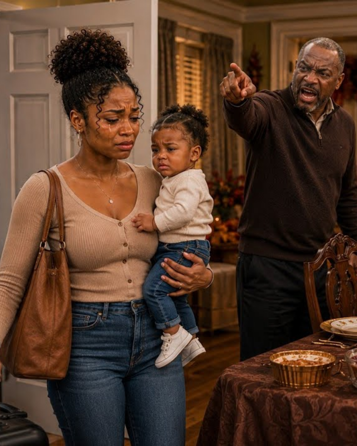 My Father Called Me, A Single Mother, “The Family Disgrace.” On Thanksgiving Party And Kicked Me Out | HO
