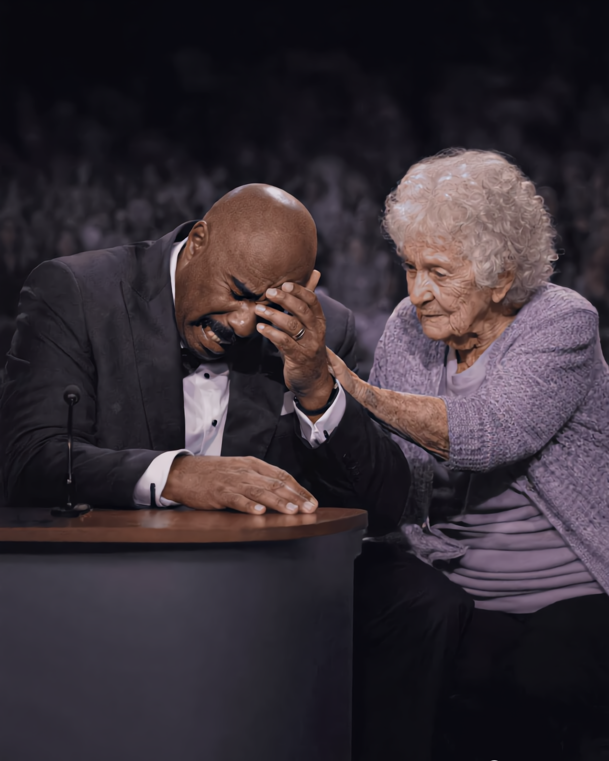 Steve Harvey breaks down on air after a 97-year-old woman shares a secret about his late mother. | HO!!!!