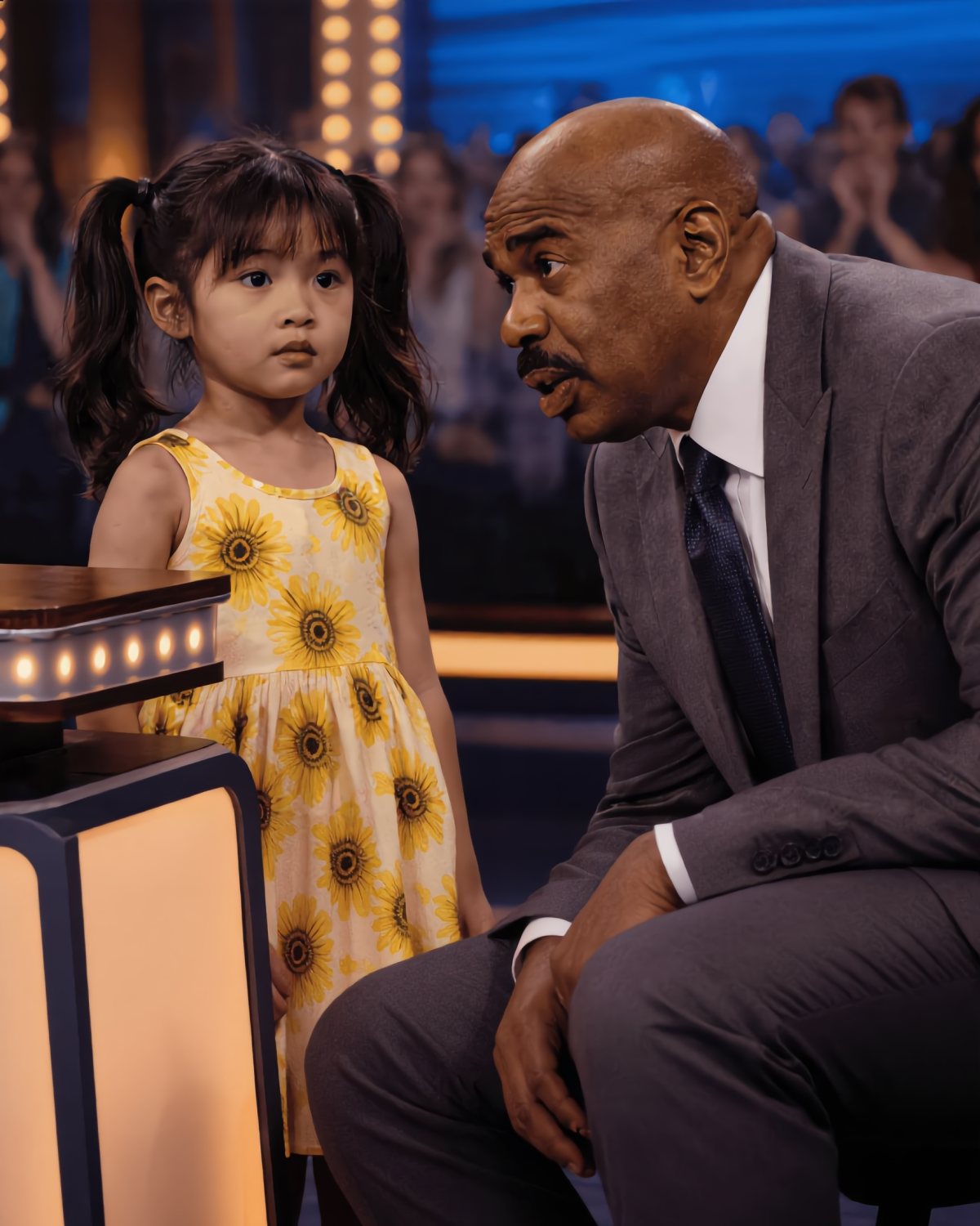 Steve Harvey literally STOPPED the show when a 7-year-old girl whispered a secret about Princess Diana. | HO!!!!