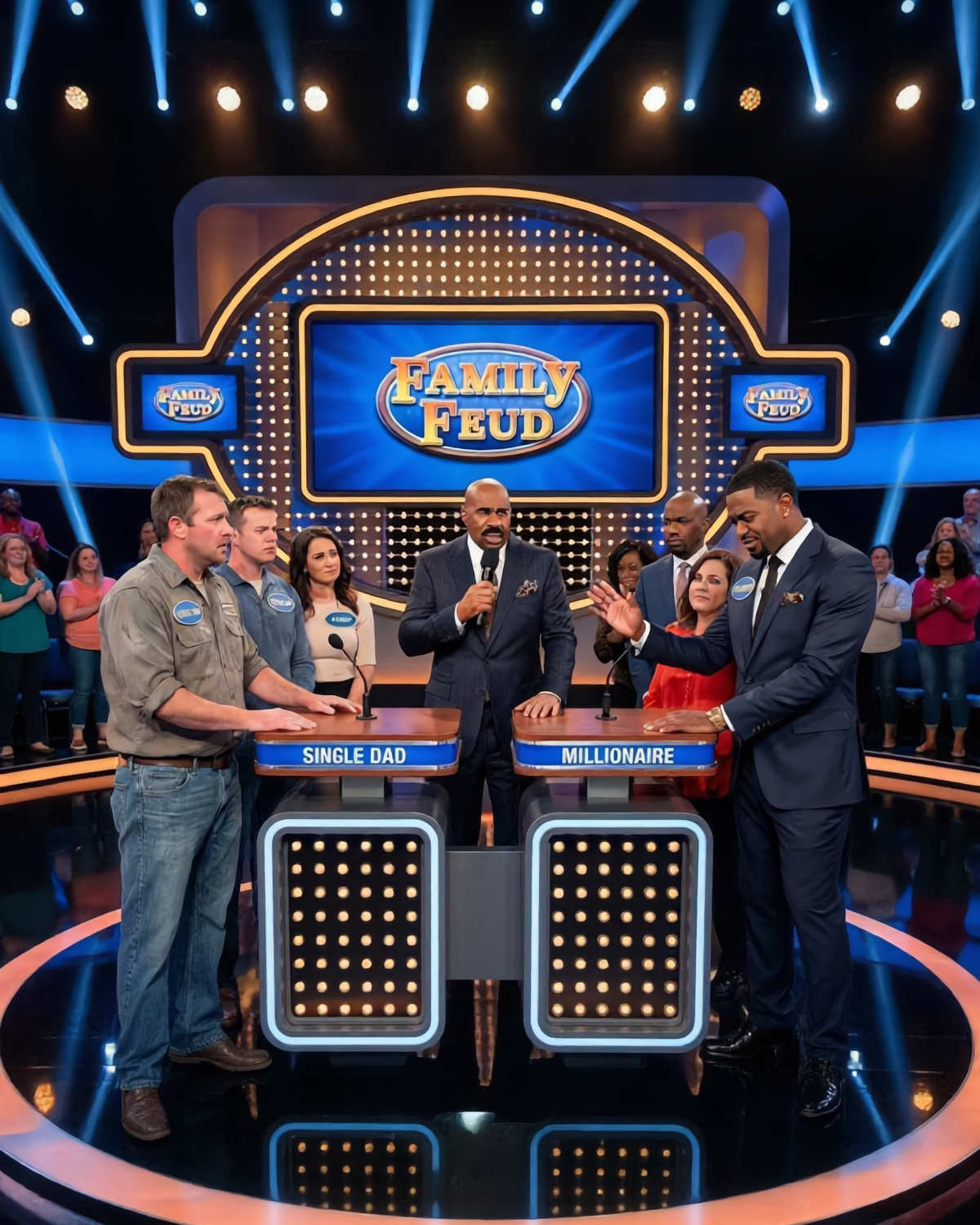 “You’re too poor to play.” Steve Harvey KICKED OUT Millionaire Who Told Single Dad “You’re Too Poor to Play” — Audience ERUPTED | HO!!!!