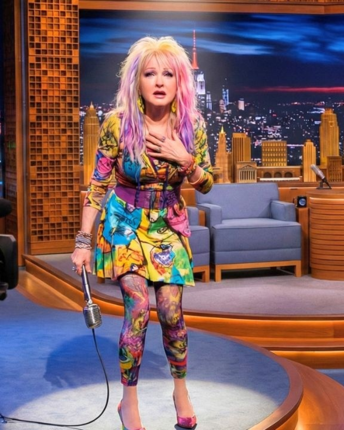 Jimmy Fallon SHOCKED When Cyndi Lauper Suddenly Stops Mid-Song After Hearing This Voice | HO!!!!