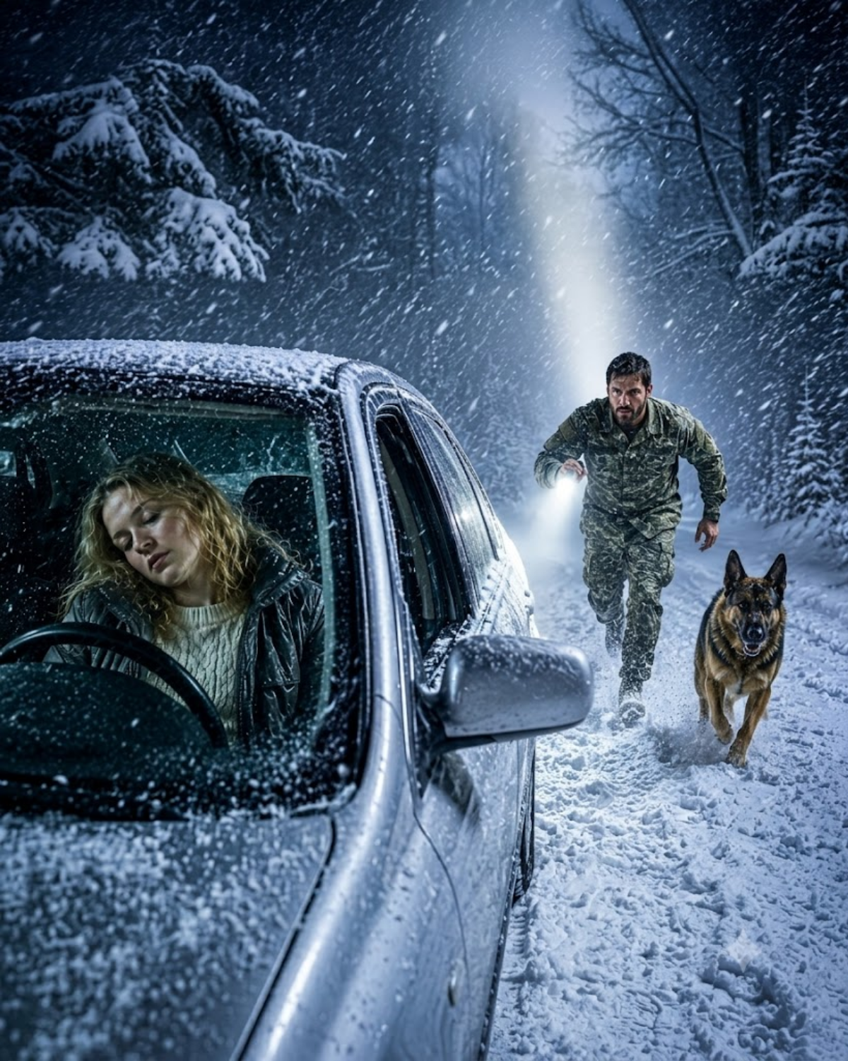 She showed up frozen, broken, hiding a hard drive. He was a retired Navy SEAL who’d stopped living. Then the blizzard hit and someone followed her. Three days later, he wasn’t saving her anymore. He was remembering how to feel. A dog. A storm. A second chance.