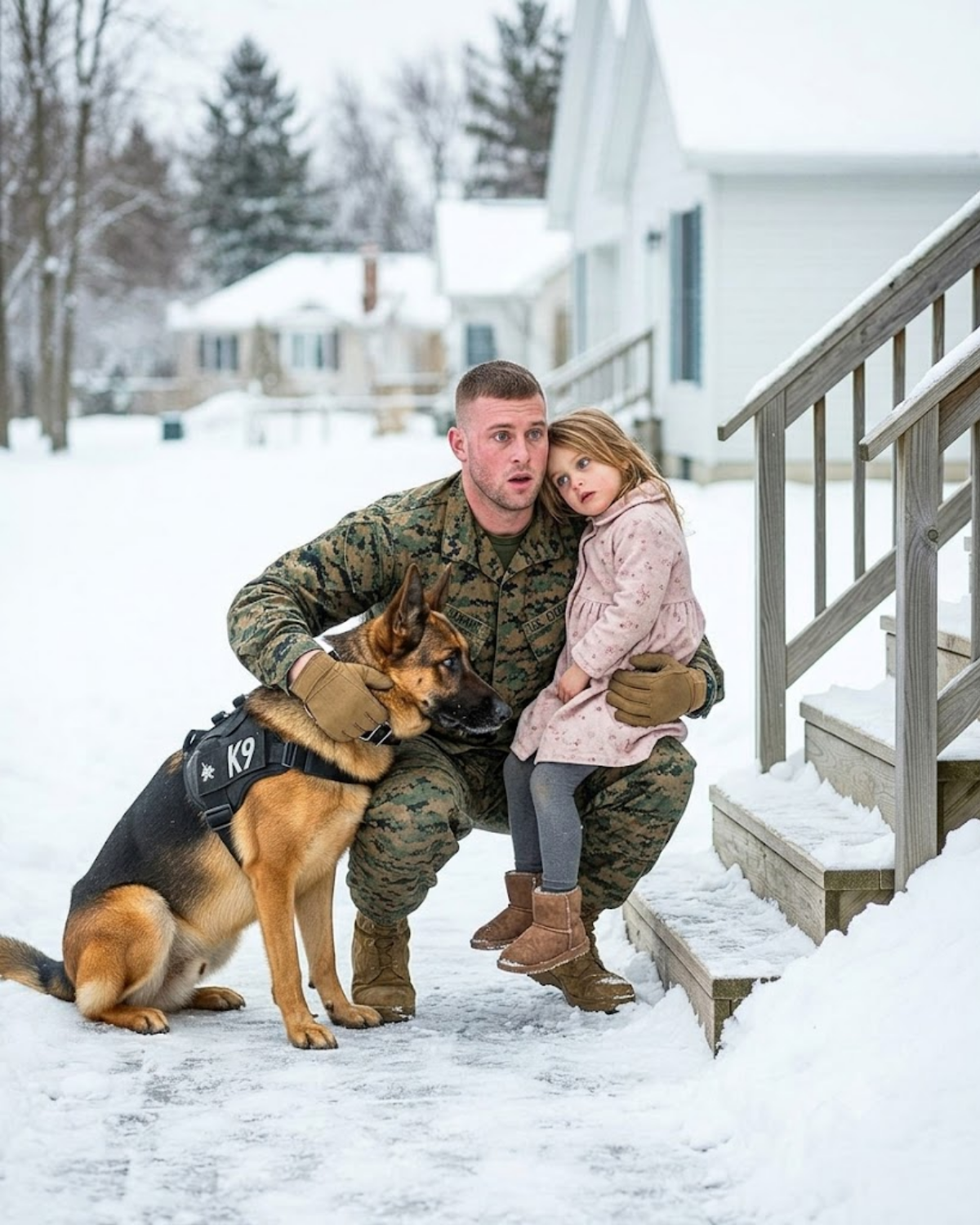 Found a little girl unconscious in the snow. Followed my K9’s instinct. Never expected to hear her call me Daddy in a courtroom a year later. Some missions choose you. This one saved me.