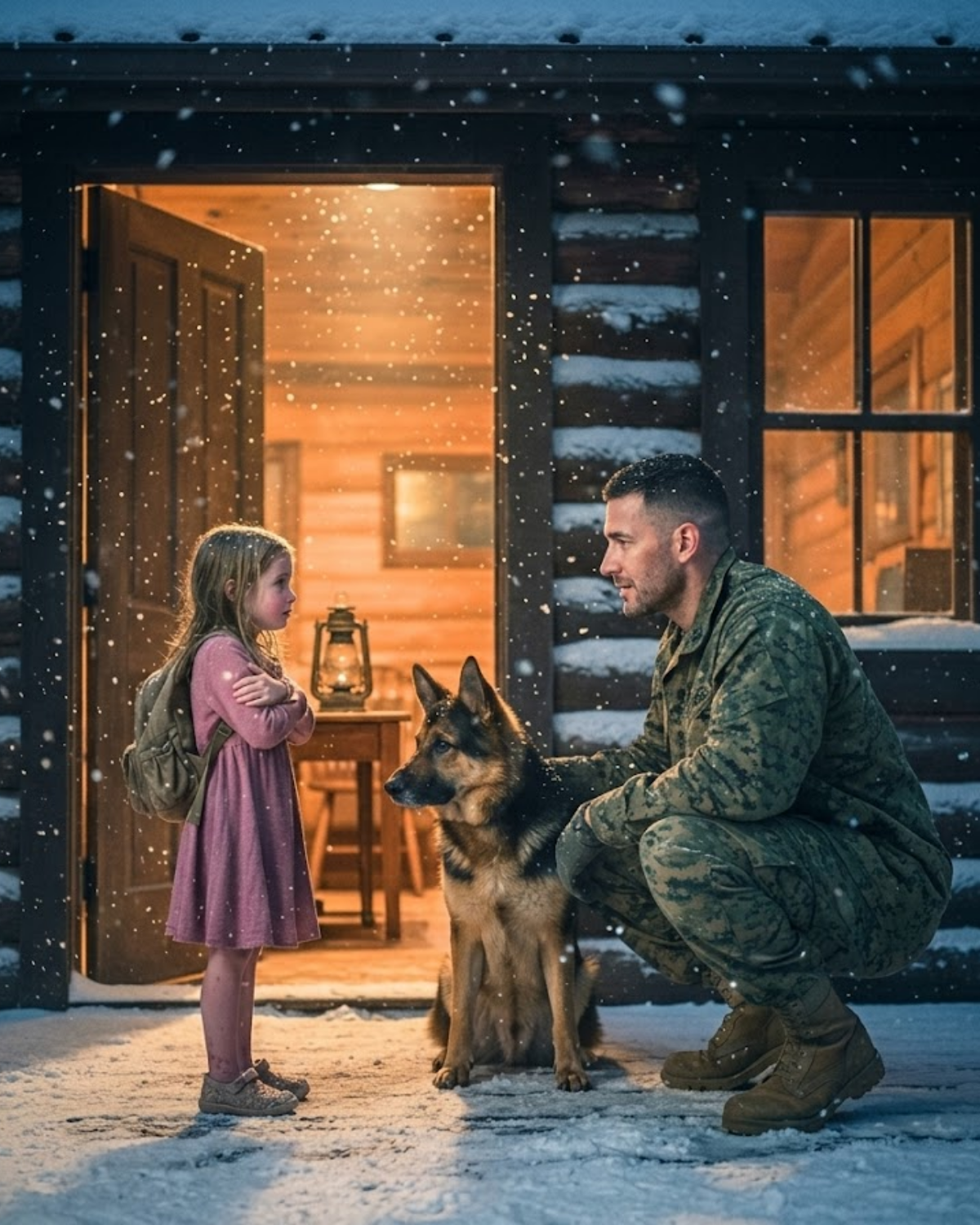A wounded Marine opened his door to a girl in a snowstorm. She called him Dad. He had no memory of her. Then the paternity test came back: 99.9%. Some miracles don’t come with thunder. They show up shivering, with an old backpack and a faith that won’t break.