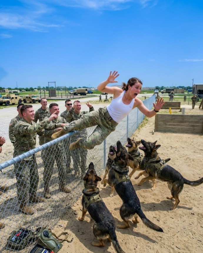 They Locked Her In With The K9s – Then They Realized Why She’s A Navy SEAL Legend