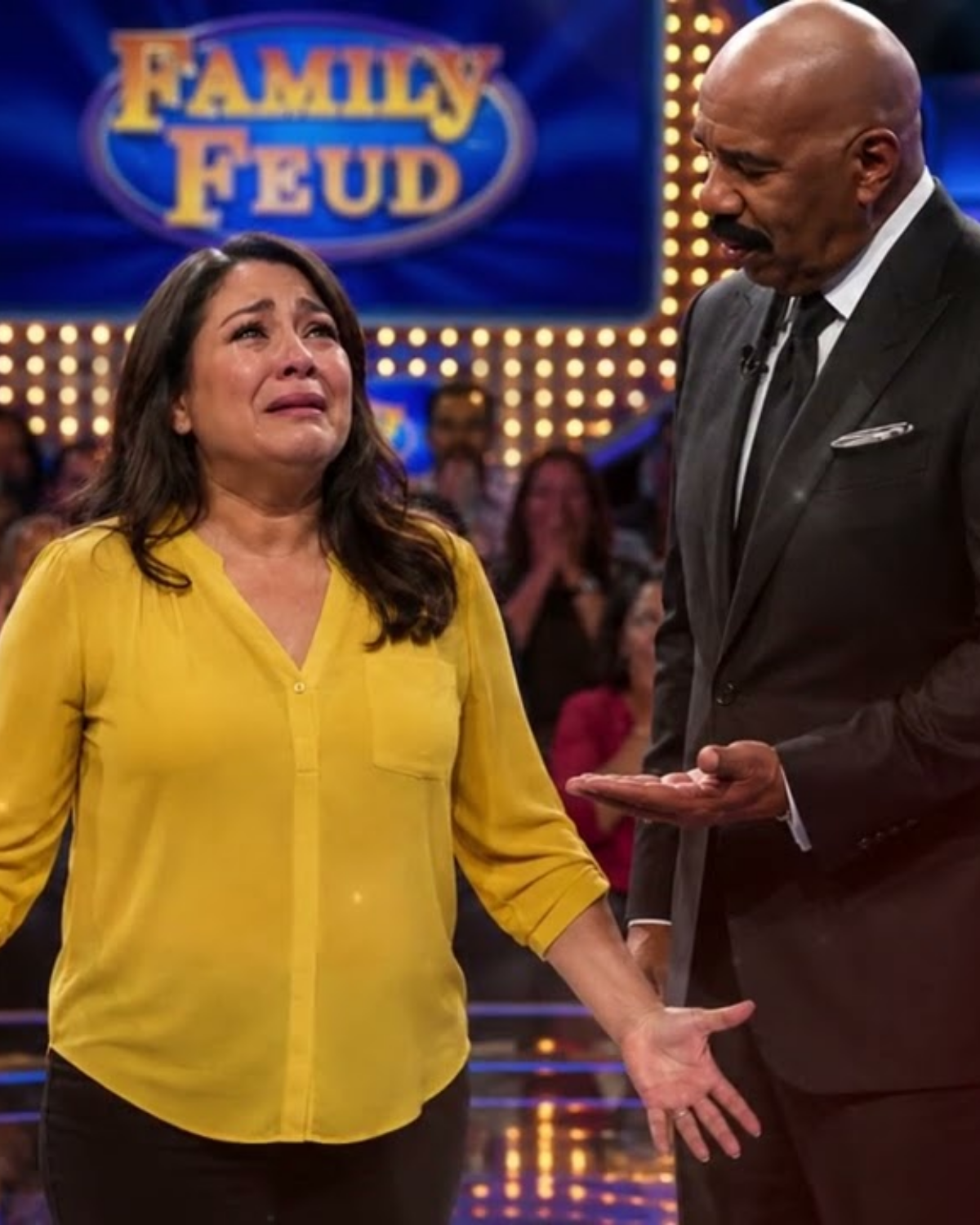Woman on Family Feud asked Steve Harvey ONE question… He froze. Couldn’t speak for 47 SECONDS. | HO!!!!