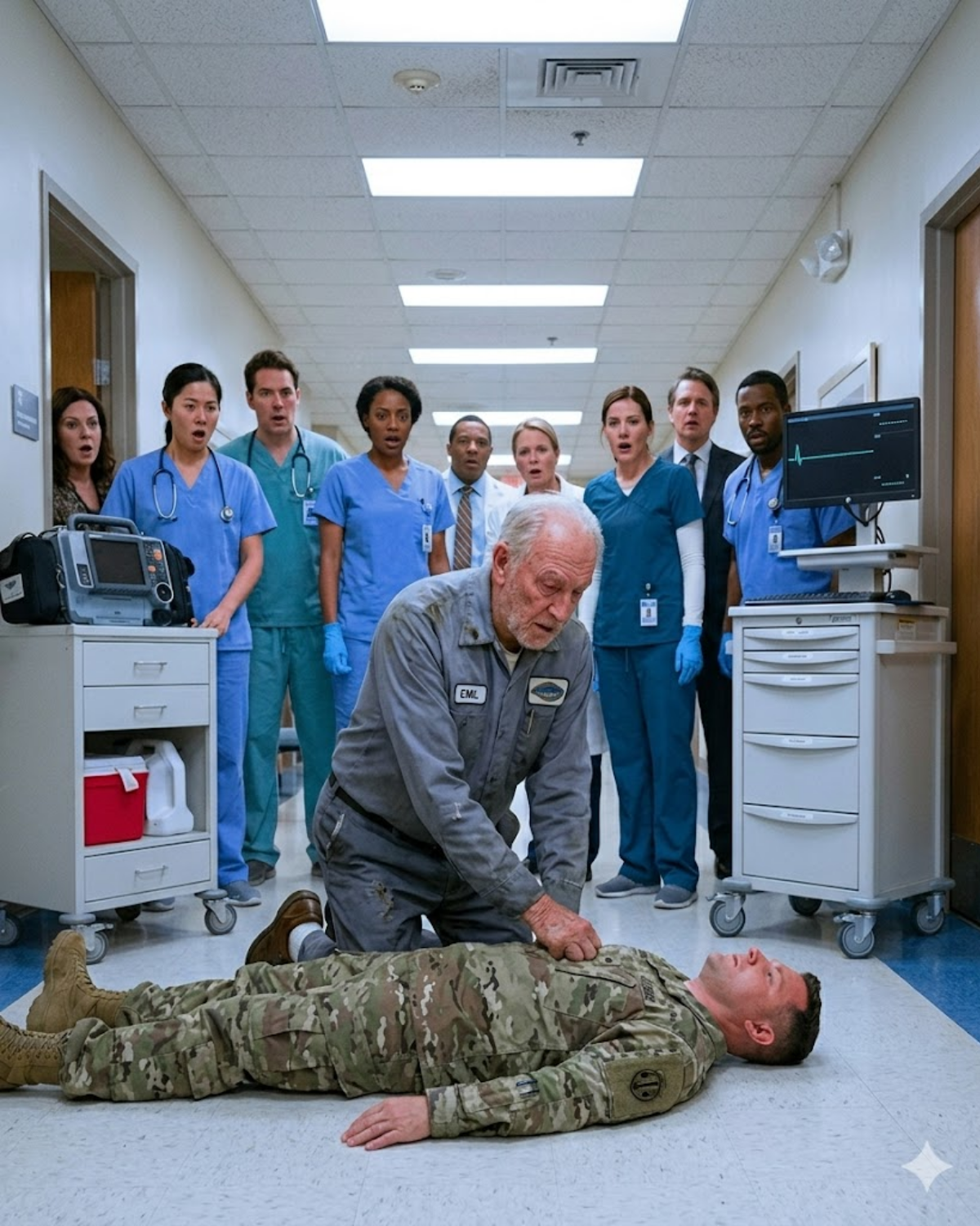 They thought he was just an old janitor getting in the way. Then a soldier’s heart stopped. And the man with the mop did what the surgeons couldn’t. Turns out, Iceman never really left the battlefield.