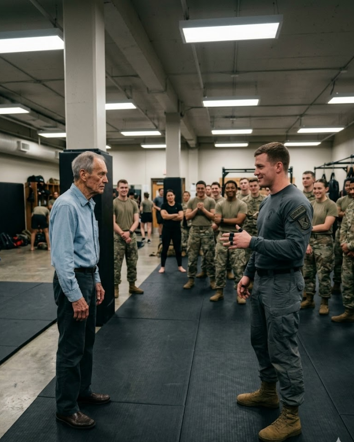 Watched an 81-year-old’s hands shake for 40 minutes. Then he let a 14-0 champion shove him five times without moving an inch. The champ didn’t lose to a punch. He lost to the old man’s feet.